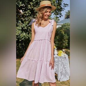 NEW NWT Petal + Pup Linen Nikhil Dress Size 8